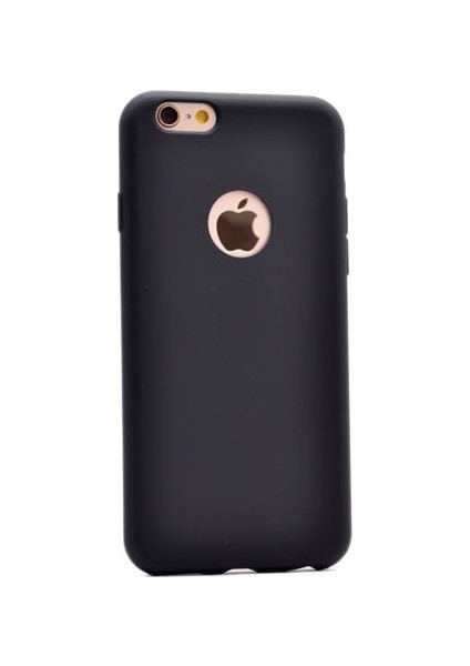 Apple iPhone 6 Kılıf Ultra İnce Mat Silikon - Siyah + 360 Full Body Ekran Koruma (Ön-Arka)