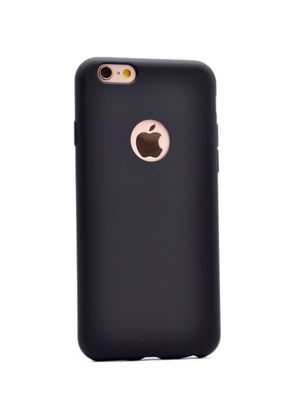 Apple iPhone 6 Plus Ultra İnce Mat Silikon - Siyah + Nano Ekran Koruyucu