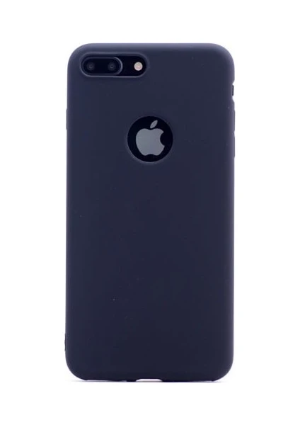 Tekno Grup Apple iPhone 7 Plus Ultra İnce Mat Silikon - Siyah + 360 Full Body Ekran Koruma (Ön-Arka)