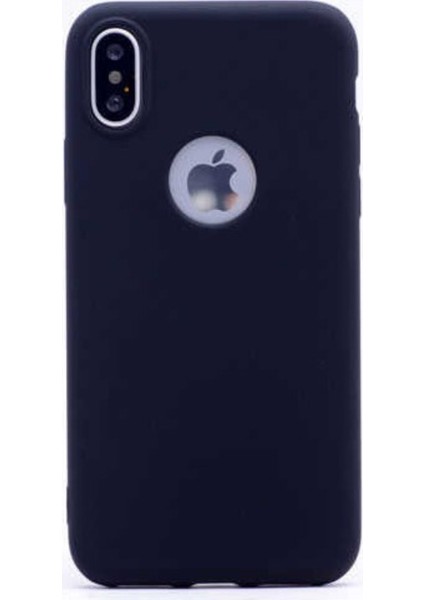 Apple iPhone Xs Max Mat Premium Silikon Kılıf - Siyah + Nano Ekran Koruyucu