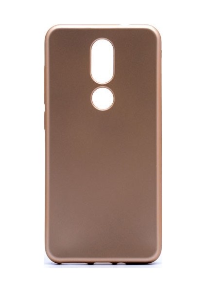 Casper Via A2 Mat Premium Silikon Kılıf - Gold + Cam Ekran Koruyucu