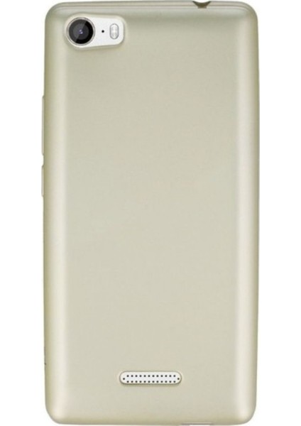 Casper Via M1 Mat Premium Silikon Kılıf - Gold + Nano Ekran Koruyucu