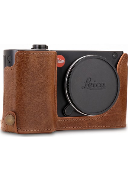 MG1726 Hakiki Deri Fotoğraf Makinesi Kılıfı Tl2 ile Uyumlu (Tek Dip)