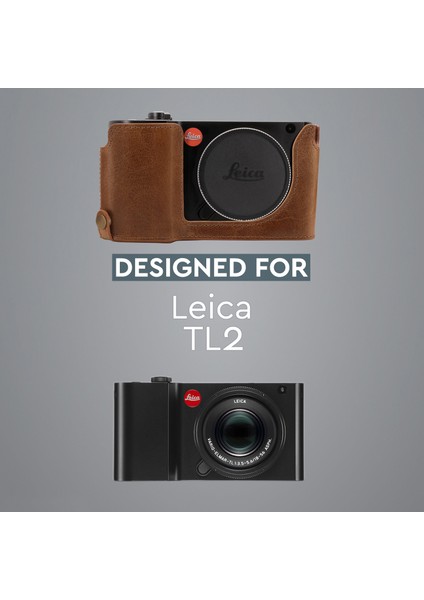 MG1726 Hakiki Deri Fotoğraf Makinesi Kılıfı Tl2 ile Uyumlu (Tek Dip) indirimleri