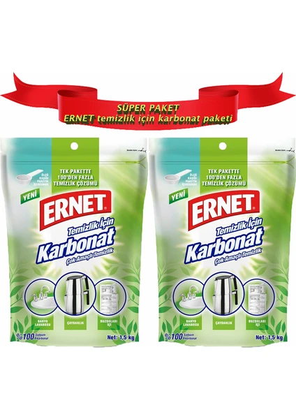 Temizlik Için Karbonat 1.5 kg x 2 Adet