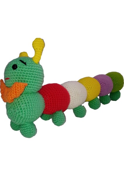 Amigurumi Organik Oyuncak Bebek Tırtıl