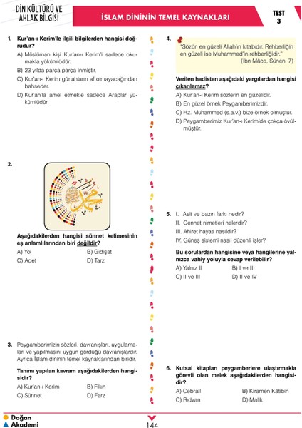 8.Sınıf-LgsKafadar Din Kültürü Ve Ahlak Bilgisi Soru Bankası