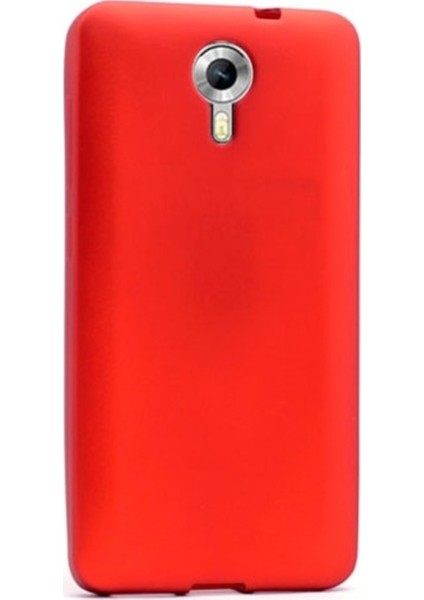 General Mobile 5 Mat Premium Silikon Kılıf - Kırmızı