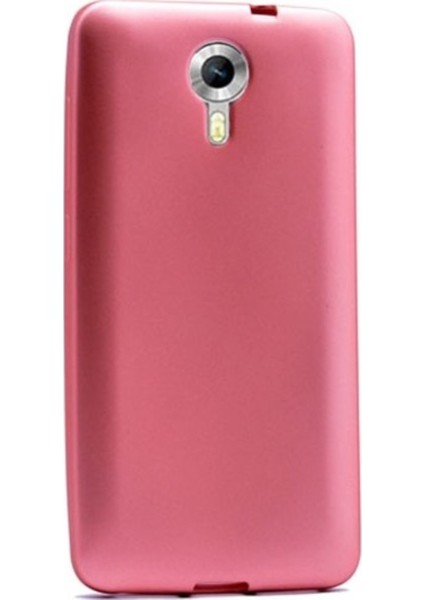 General Mobile 5 Mat Premium Silikon Kılıf - Rose + Cam Ekran Koruyucu