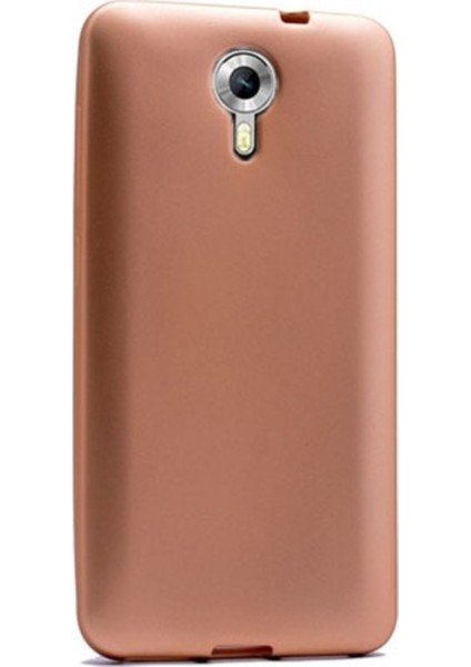 General Mobile 5 Mat Premium Silikon Kılıf - Gold + Nano Ekran Koruyucu