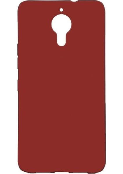 General Mobile Gm 5 Plus Mat Premium Silikon Kılıf - Bordo + Nano Ekran Koruyucu