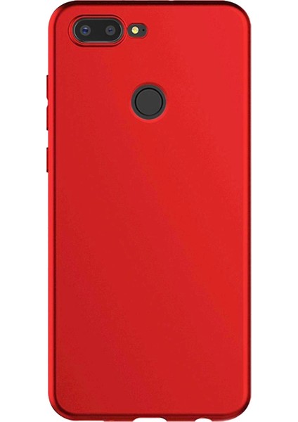 General Mobile Gm 9 Pro Mat Premium Silikon Kılıf - Kırmızı + Cam Ekran Koruyucu