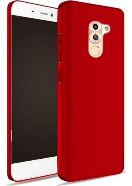 Huawei Gr5 2017 Mat Premium Silikon Kılıf - Bordo + Cam Ekran Koruyucu