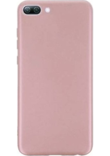 Huawei Honor 10 Mat Premium Silikon Kılıf - Rose + Cam Ekran Koruyucu