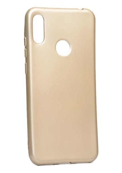 Huawei Honor 8A Kılıf Mat Premium Silikon Kılıf - Gold + Nano Ekran Koruyucu