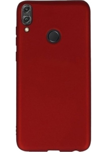 Huawei Honor 8X Mat Premium Silikon Kılıf - Kırmızı