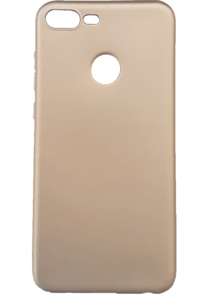 Tekno Grup Huawei Honor 9 Lite Mat Premium Silikon Kılıf - Gold