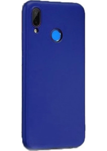 Tekno Grup Huawei Honor Play Mat Premium Silikon Kılıf - Lacivert + Cam Ekran Koruyucu