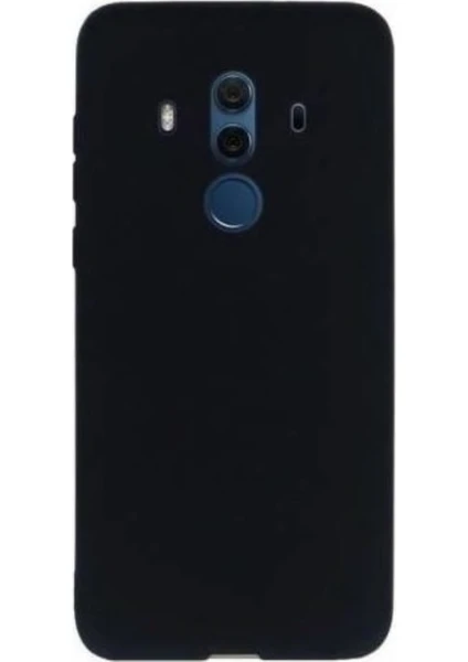 Tekno Grup Huawei Mate 10 Pro Mat Premium Silikon Kılıf - Siyah + 360 Full Body Ekran Koruma (Ön-Arka)