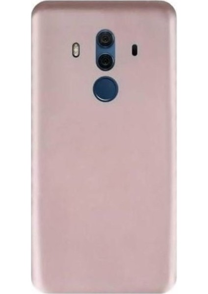 Huawei Mate 10 Pro Mat Premium Silikon Kılıf - Rose + Nano Ekran Koruyucu