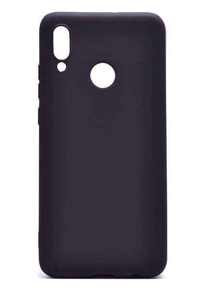 Huawei P Smart 2019 Mat Premium Silikon Kılıf - Siyah + Nano Ekran Koruyucu