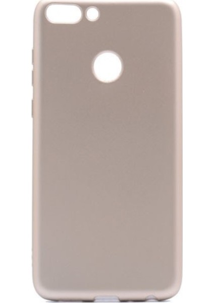 Huawei P Smart Mat Premium Silikon Kılıf - Gold
