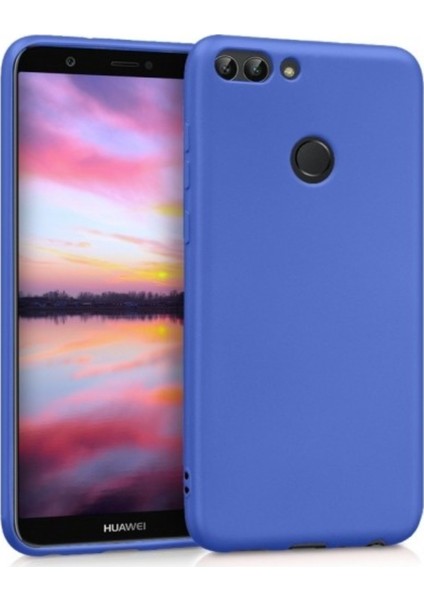 Huawei P Smart Mat Premium Silikon Kılıf - Lacivert