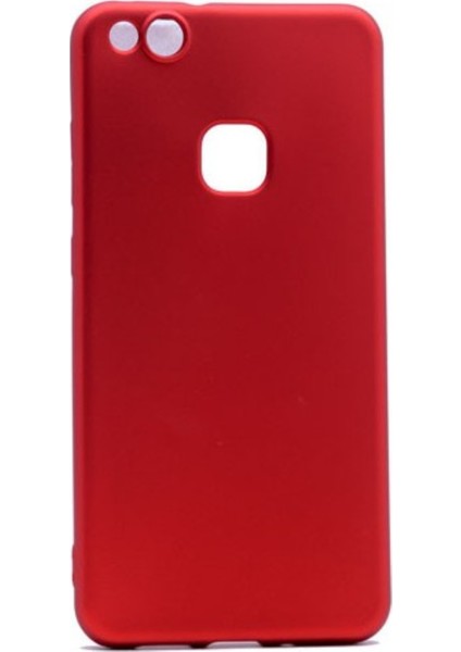 Huawei P10 Lite Mat Premium Silikon Kılıf - Kırmızı