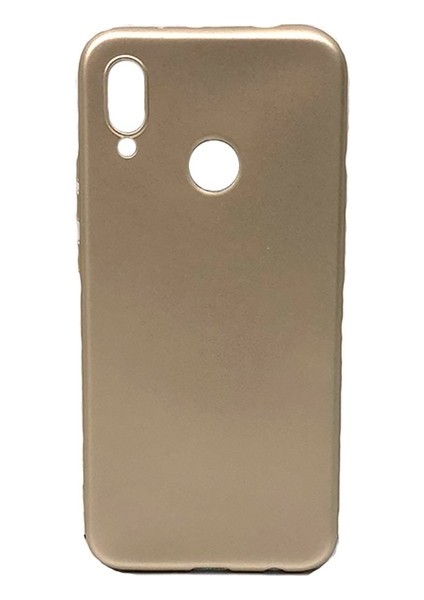 Huawei P20 Mat Premium Silikon Kılıf - Gold