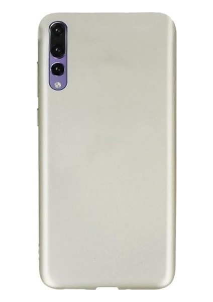 Huawei P20 Pro Mat Premium Silikon Kılıf - Gold
