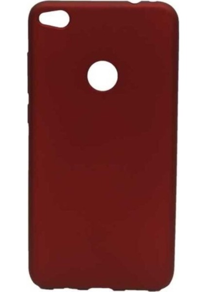 Huawei P9 Lite Mat Premium Silikon Kılıf - Bordo + Cam Ekran Koruyucu