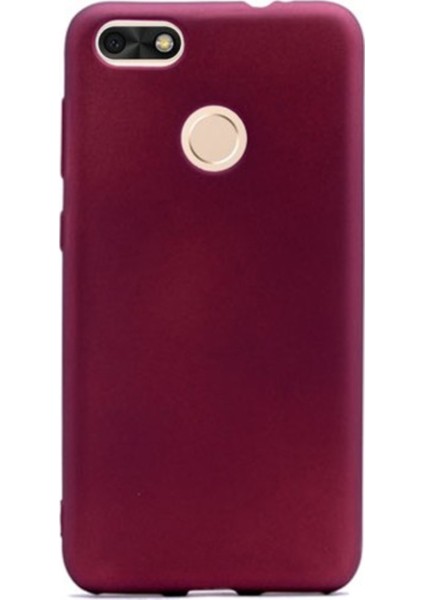Huawei P9 Mat Premium Silikon Kılıf - Bordo + Cam Ekran Koruyucu