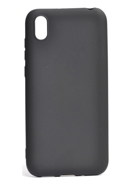 Huawei Y5 2019 Kılıf Mat Premium Silikon Kılıf - Siyah + Cam Ekran Koruyucu
