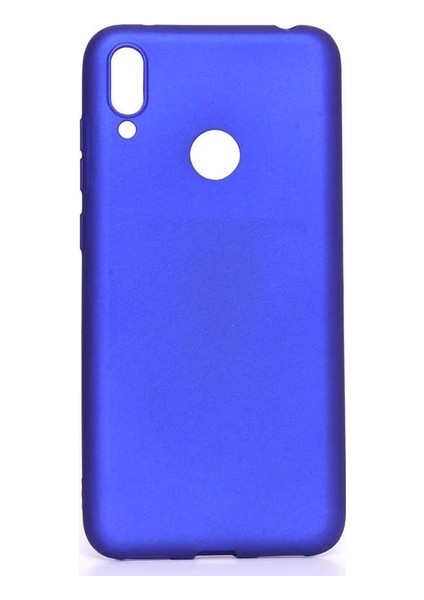 Huawei Y7 Prime 2019 Mat Premium Silikon Kılıf - Mavi