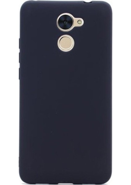 Huawei Y7 Prime Mat Premium Silikon Kılıf - Siyah + Cam Ekran Koruyucu