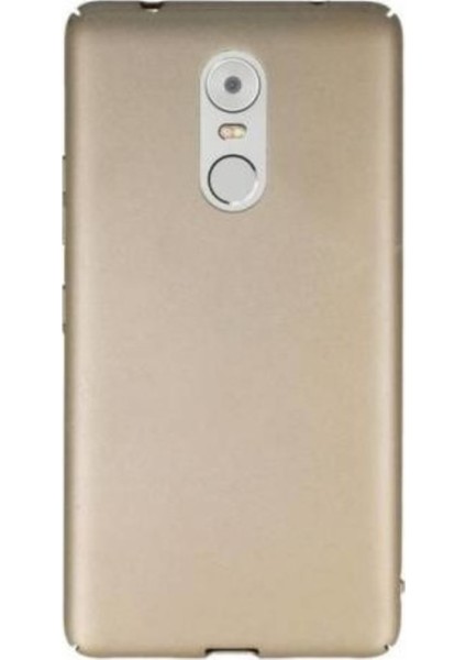 Lenovo K6 Note Mat Premium Silikon Kılıf - Gold + Cam Ekran Koruyucu