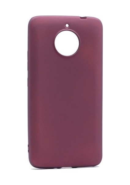 Lenovo Moto E4 Plus Mat Premium Silikon Kılıf - Bordo