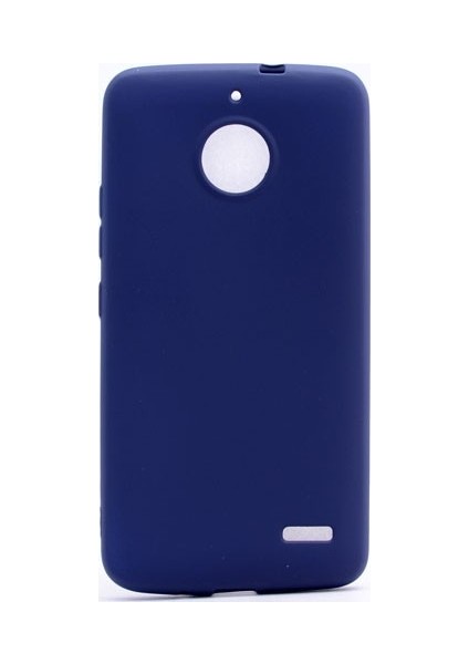Lenovo Moto E4 Plus Mat Premium Silikon Kılıf - Lacivert