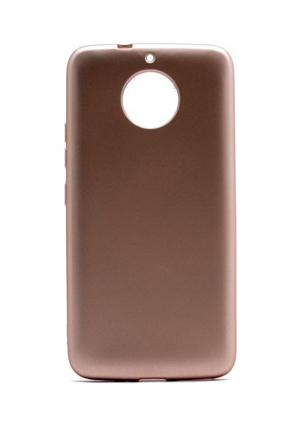 Lenovo Moto G5S Mat Premium Silikon Kılıf - Gold