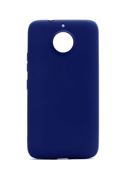 Lenovo Moto G5S Mat Premium Silikon Kılıf - Lacivert + Nano Ekran Koruyucu