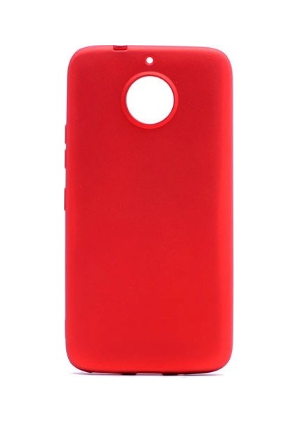 Lenovo Moto G5S Plus Mat Premium Silikon Kılıf - Kırmızı