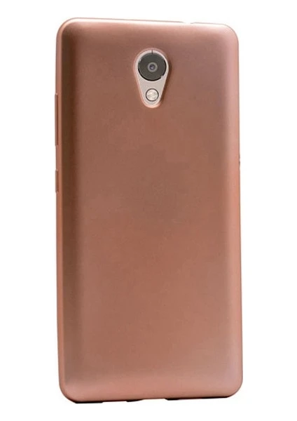 Tekno Grup Lenovo P2 Mat Premium Silikon Kılıf - Gold