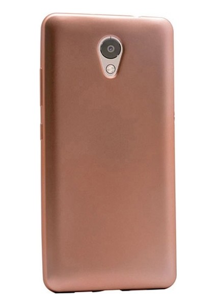 Lenovo P2 Mat Premium Silikon Kılıf - Gold + Cam Ekran Koruyucu