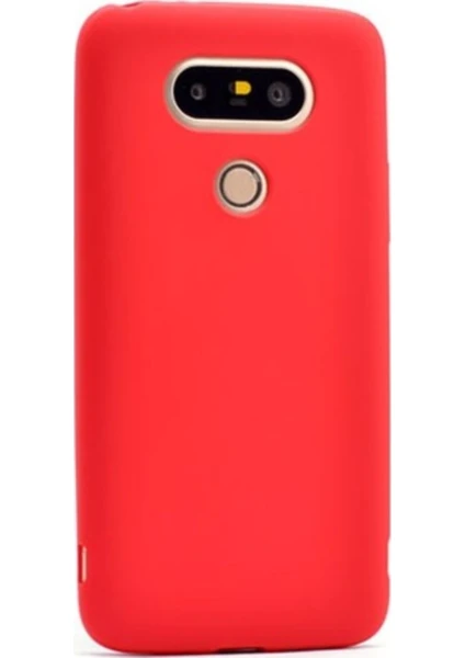 Tekno Grup LG G5 Mat Peremium Silikon Kılıf - Kırmızı