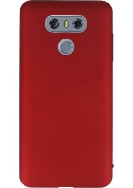 LG G6 Mat Peremium Silikon Kılıf - Kırmızı