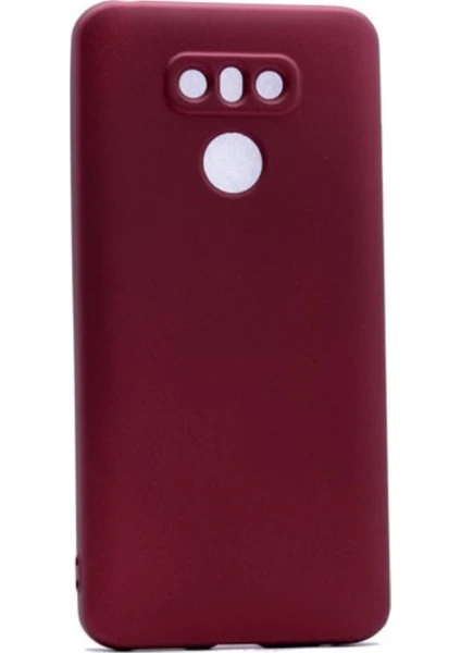 Tekno Grup LG G6 Mat Peremium Silikon Kılıf - Bordo