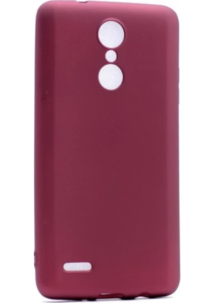 Tekno Grup LG K8 2017 Mat Peremium Silikon Kılıf - Bordo