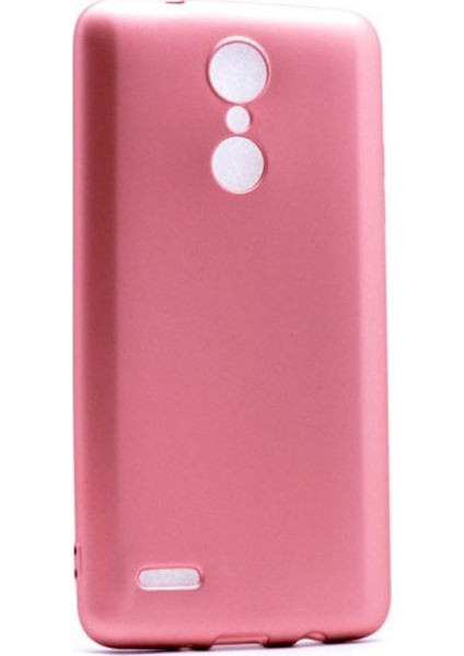 LG K8 2017 Mat Peremium Silikon Kılıf - Rose + Cam Ekran Koruyucu