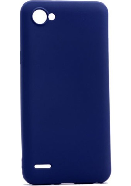 LG Q6 Mat Peremium Silikon Kılıf - Lacivert
