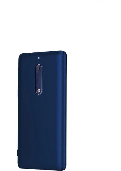 Tekno Grup Nokia 5 Mat Premium Silikon Kılıf - Lacivert + Nano Ekran Koruyucu